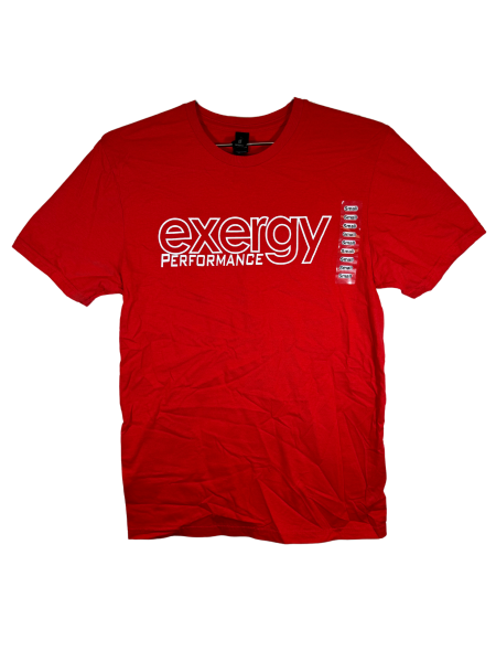 "Exergy Performance - Outline" Red T-Shirt