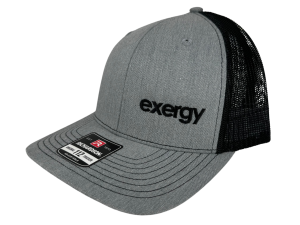 "Exergy" Mesh Hat - Heather Grey and Black