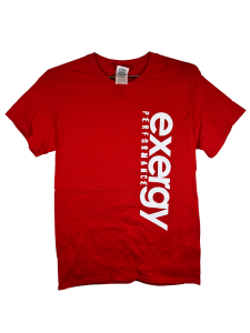 "Where Engineering Meets Performance" T-Shirt - Red and White