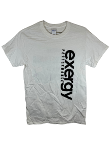 "Where Engineering Meets Performance" T-Shirt - White and Black