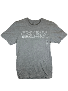 "Exergy Performance - Outline" Grey T-Shirt