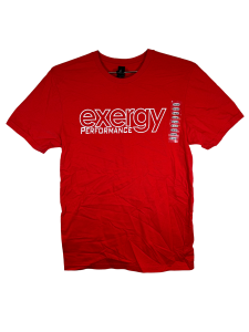 "Exergy Performance - Outline" Red T-Shirt